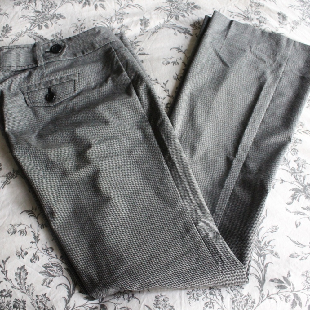 The Limited Black and White Drew Fit Trousers
